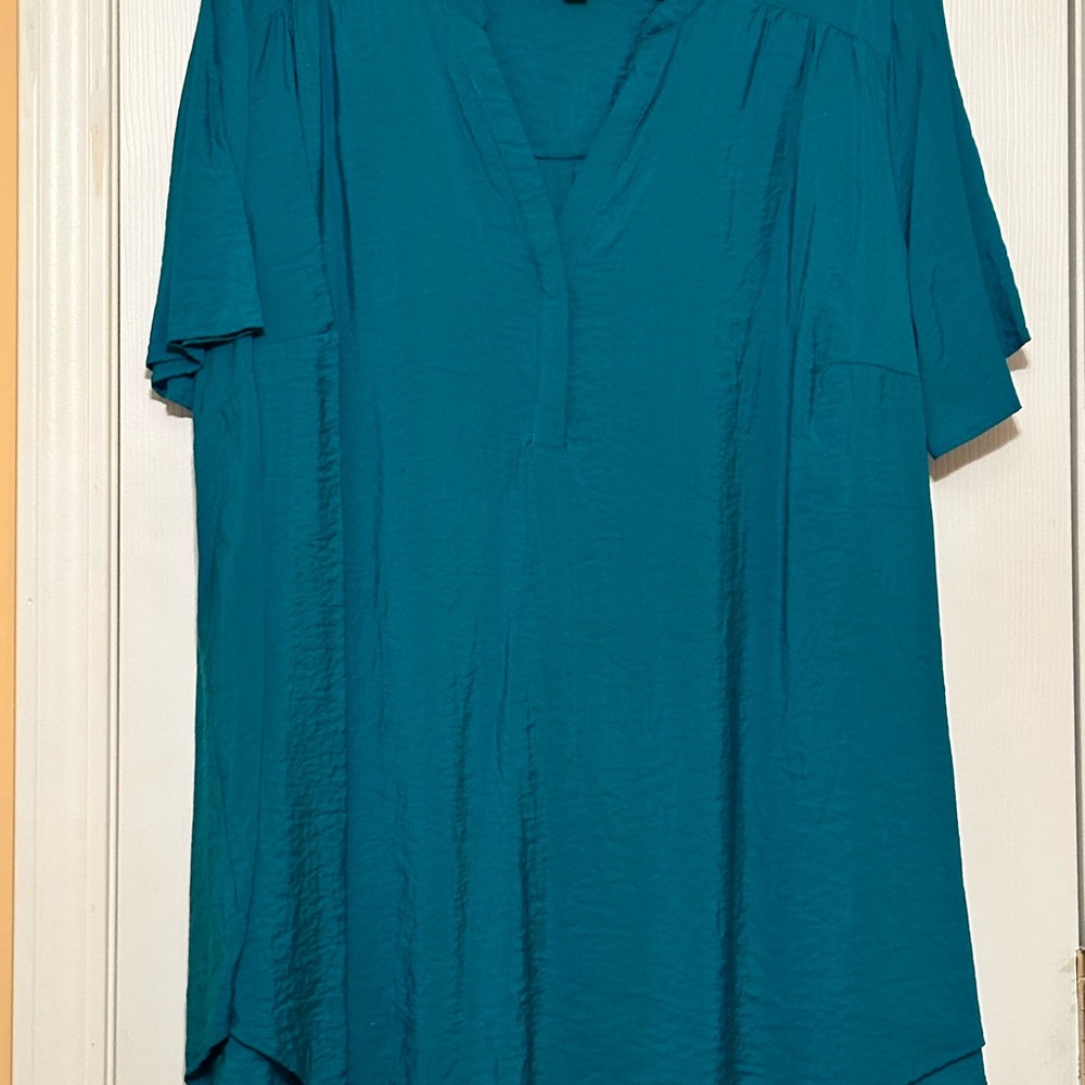 Torrid Harper Teal V-Neck Women's Top size 5